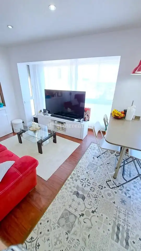 Sala de estar de Piso en venta en Mataró con Aire acondicionado, Parquet y Balcón