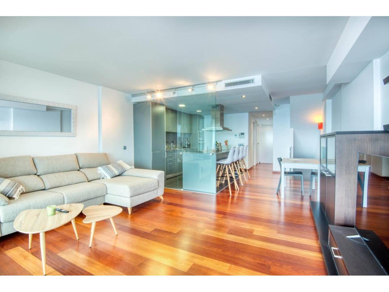 Sala d'estar de Dúplex en venda en Castell-Platja d'Aro amb Aire condicionat, Calefacció i Parquet