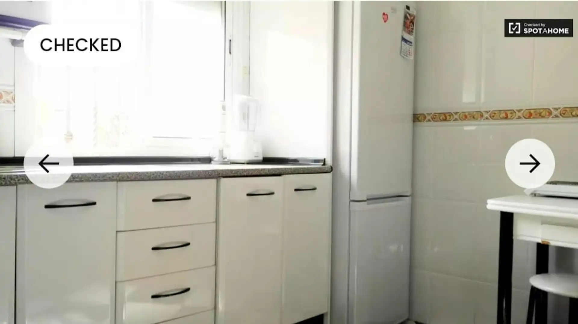 Küche von Wohnung zur untervermieten in Sevilla mit Klimaanlage, Heizung und Privatgarten