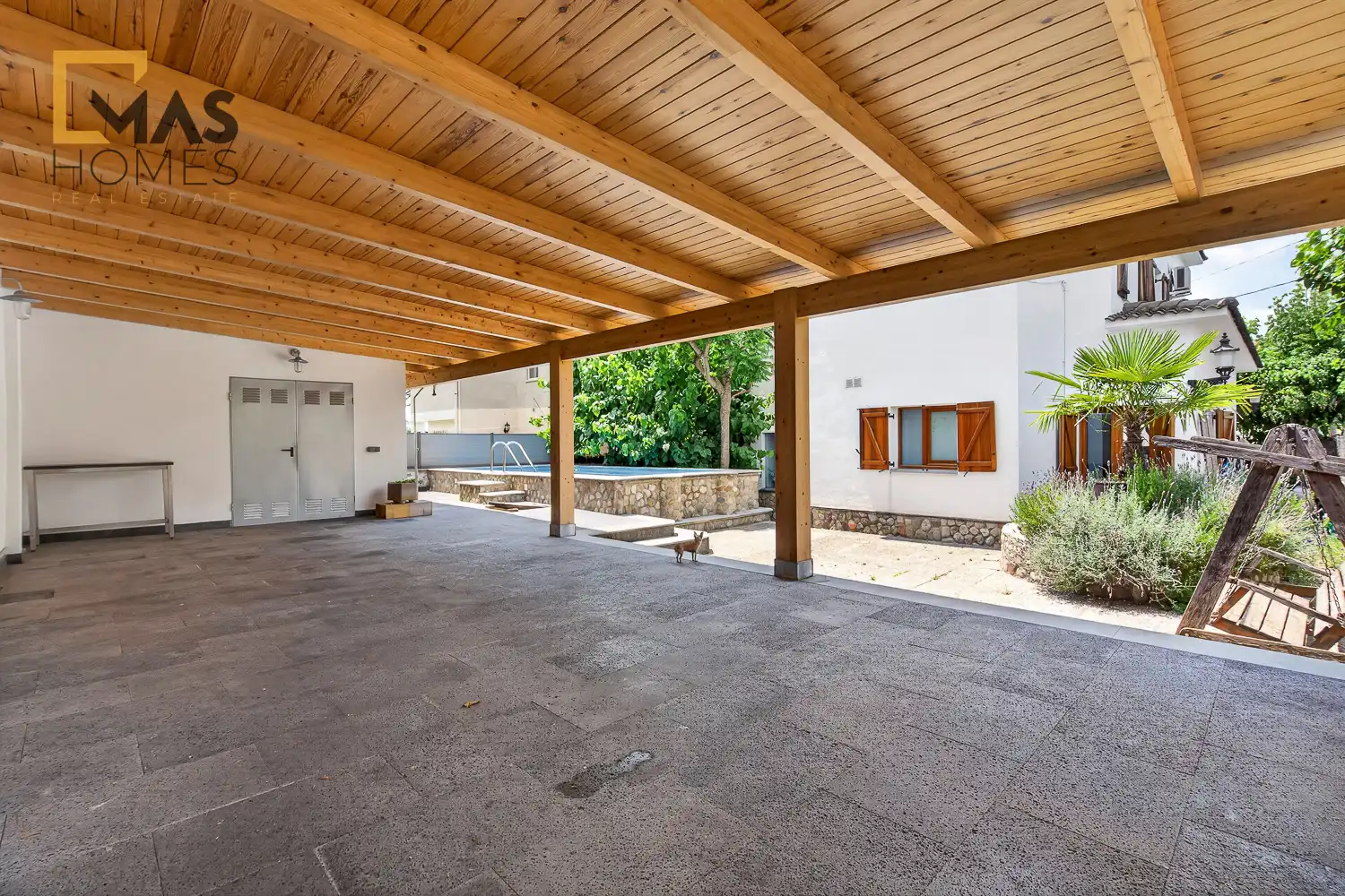 Terraza de Casa o chalet en venta en Parets del Vallès con Aire acondicionado, Calefacción y Jardín privado