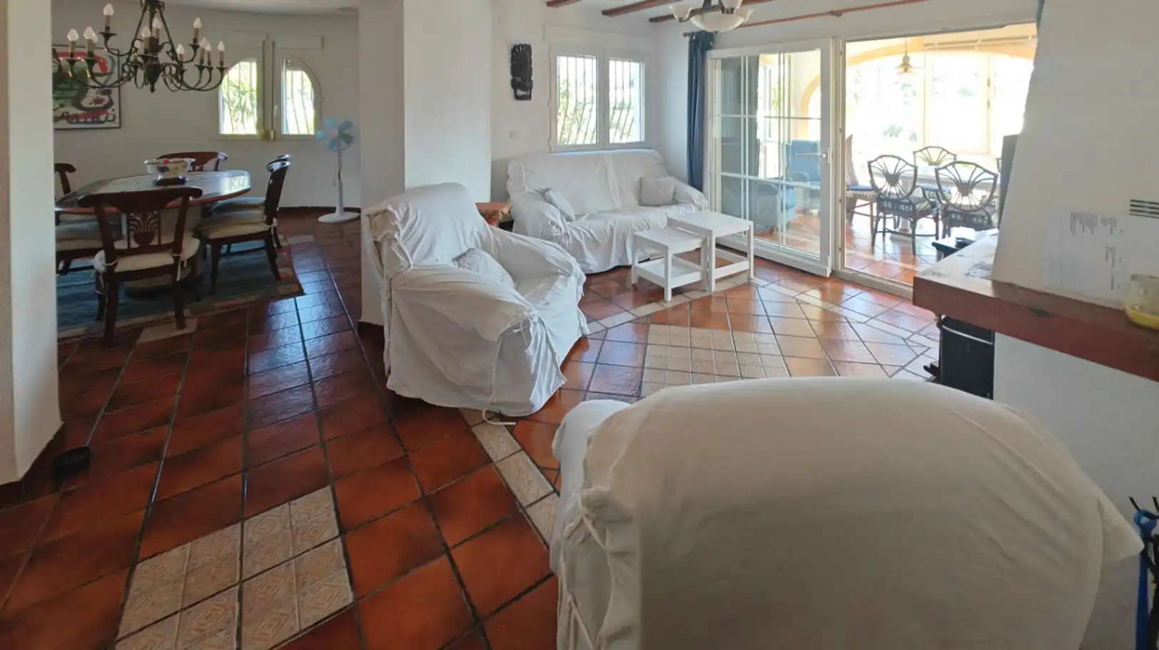 Living room of Houses for sale in Dénia  with Air Conditioner, Heating and Private garden