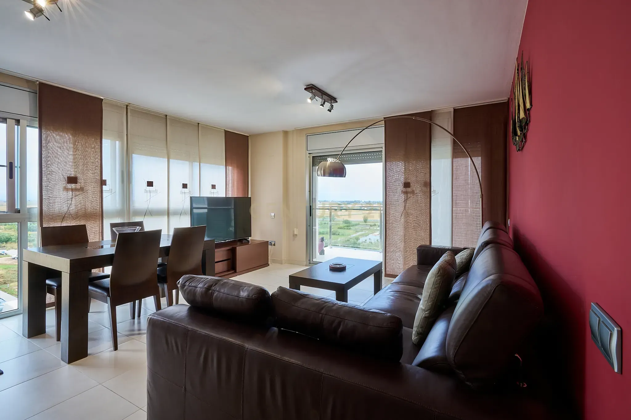 Wohnzimmer von Wohnungen zum verkauf in Sant Carles de la Ràpita mit Klimaanlage, Abstellraum und Balkon