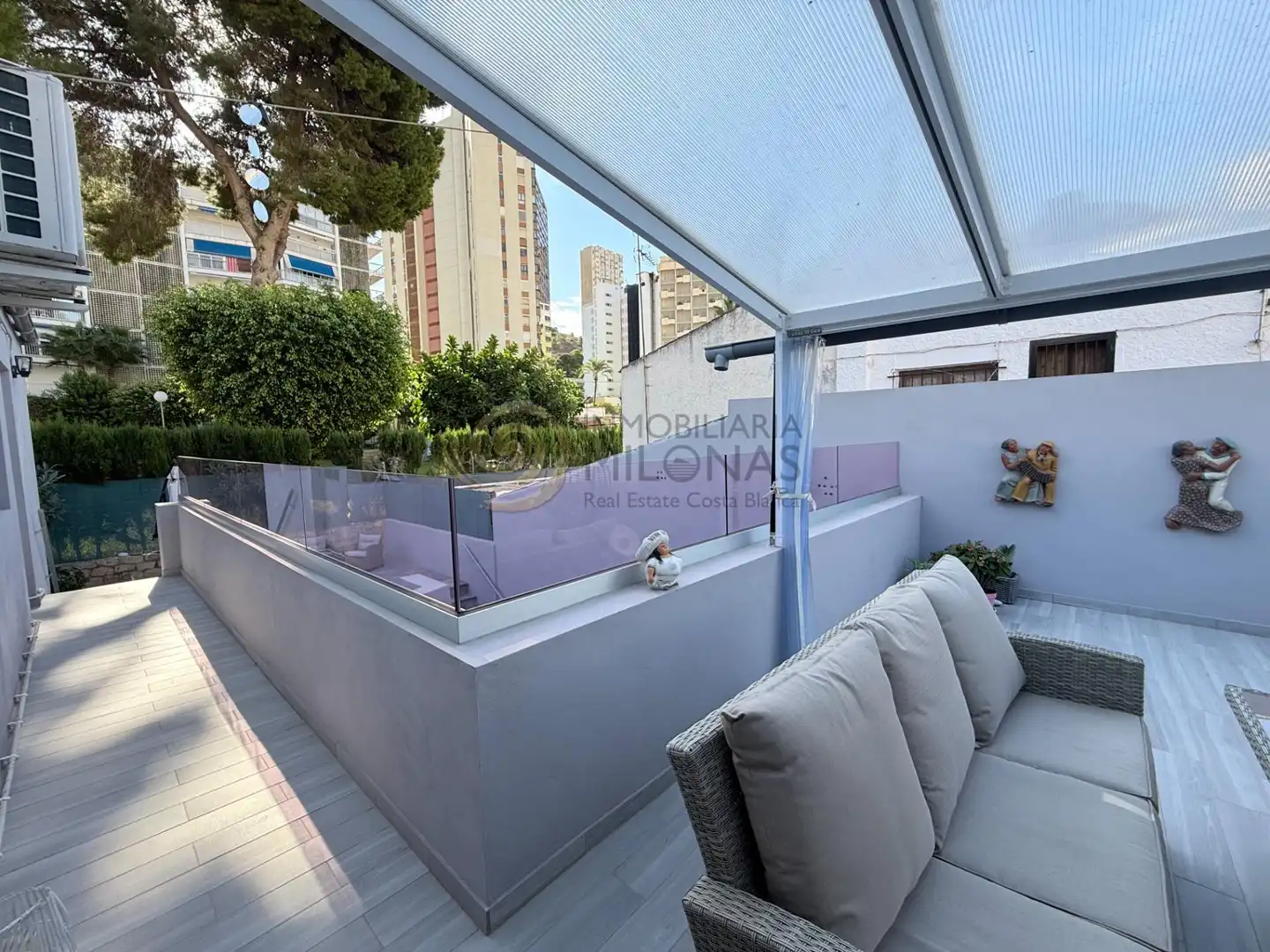 Terraza de Casa o chalet en venta en Benidorm con Aire acondicionado, Calefacción y Jardín privado