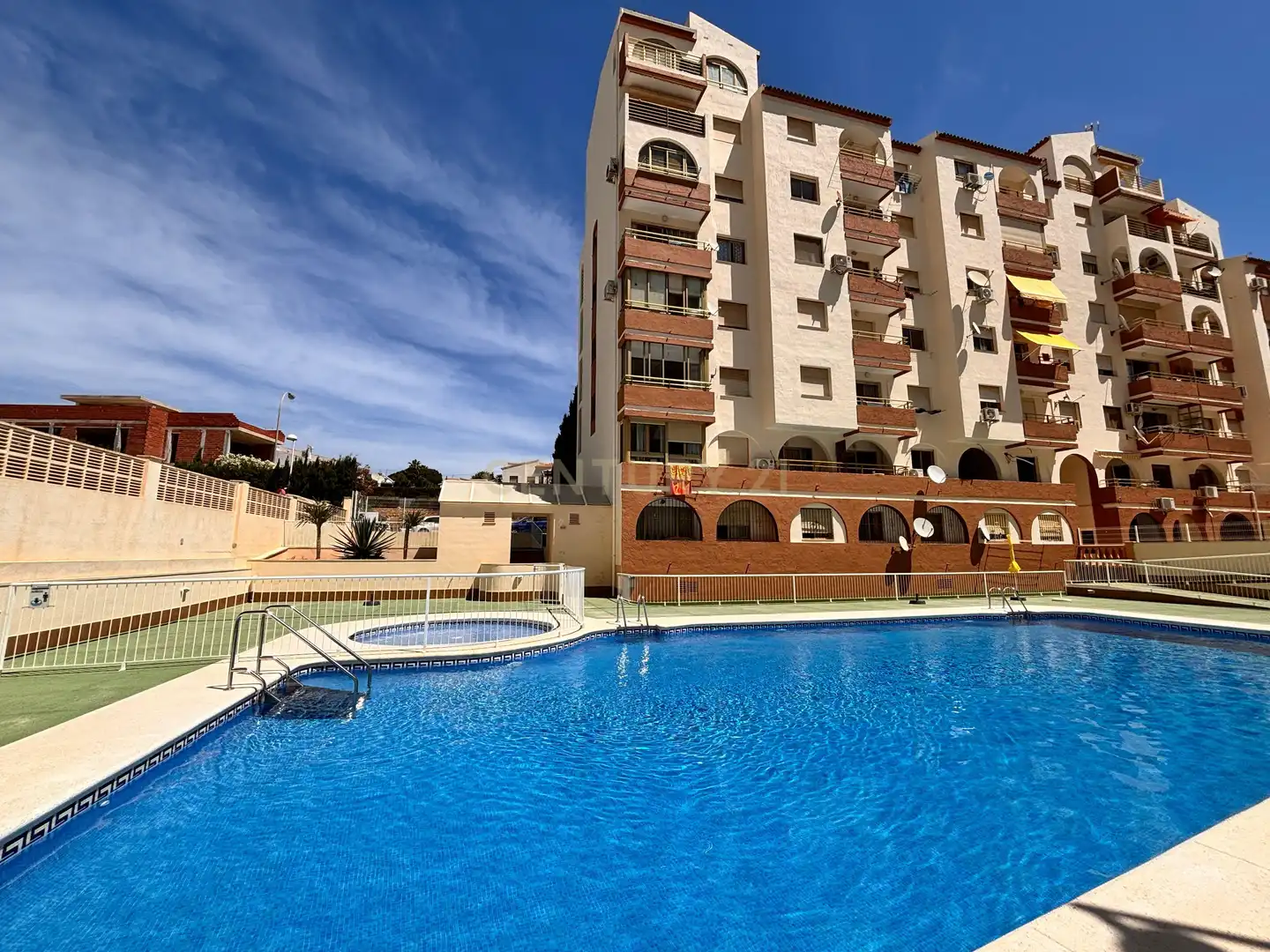 Piscina de Apartament de lloguer en Calpe / Calp amb Aire condicionat, Rentadora i Microones