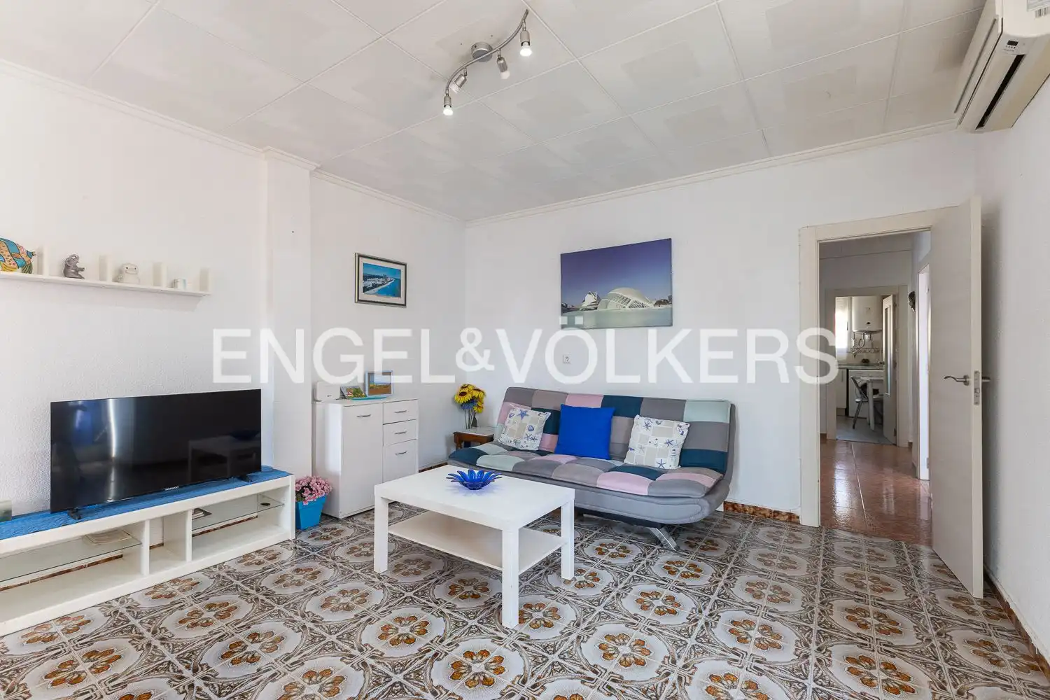 Living room of Flat for sale in Valencia  with Air Conditioner and Heating
