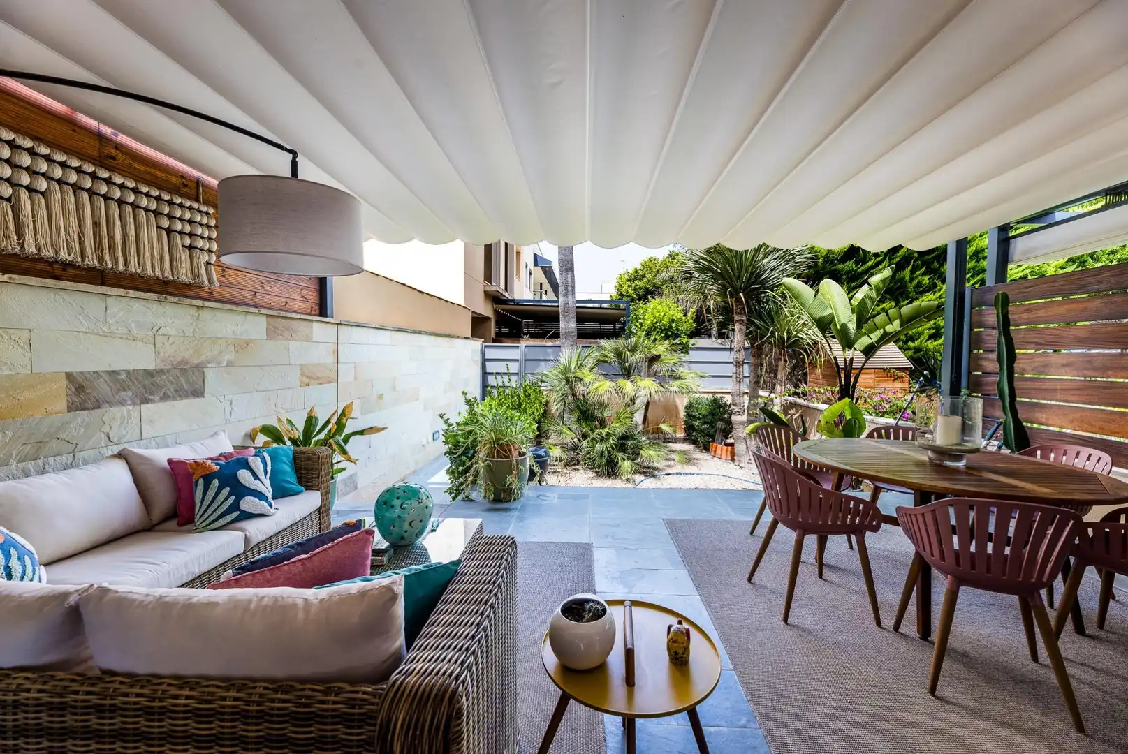 Terraza de Casa adosada de alquiler en  Palma de Mallorca con Aire acondicionado, Jardín privado y Terraza