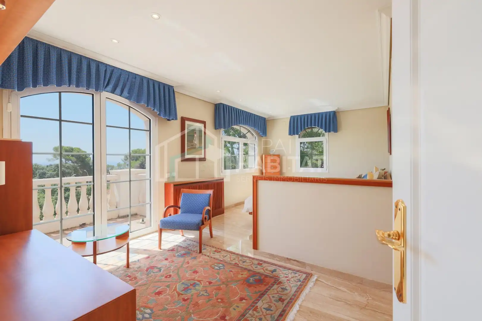 Sala d'estar de Casa o xalet en venda en Vilassar de Dalt amb Calefacció, Jardí privat i Terrassa
