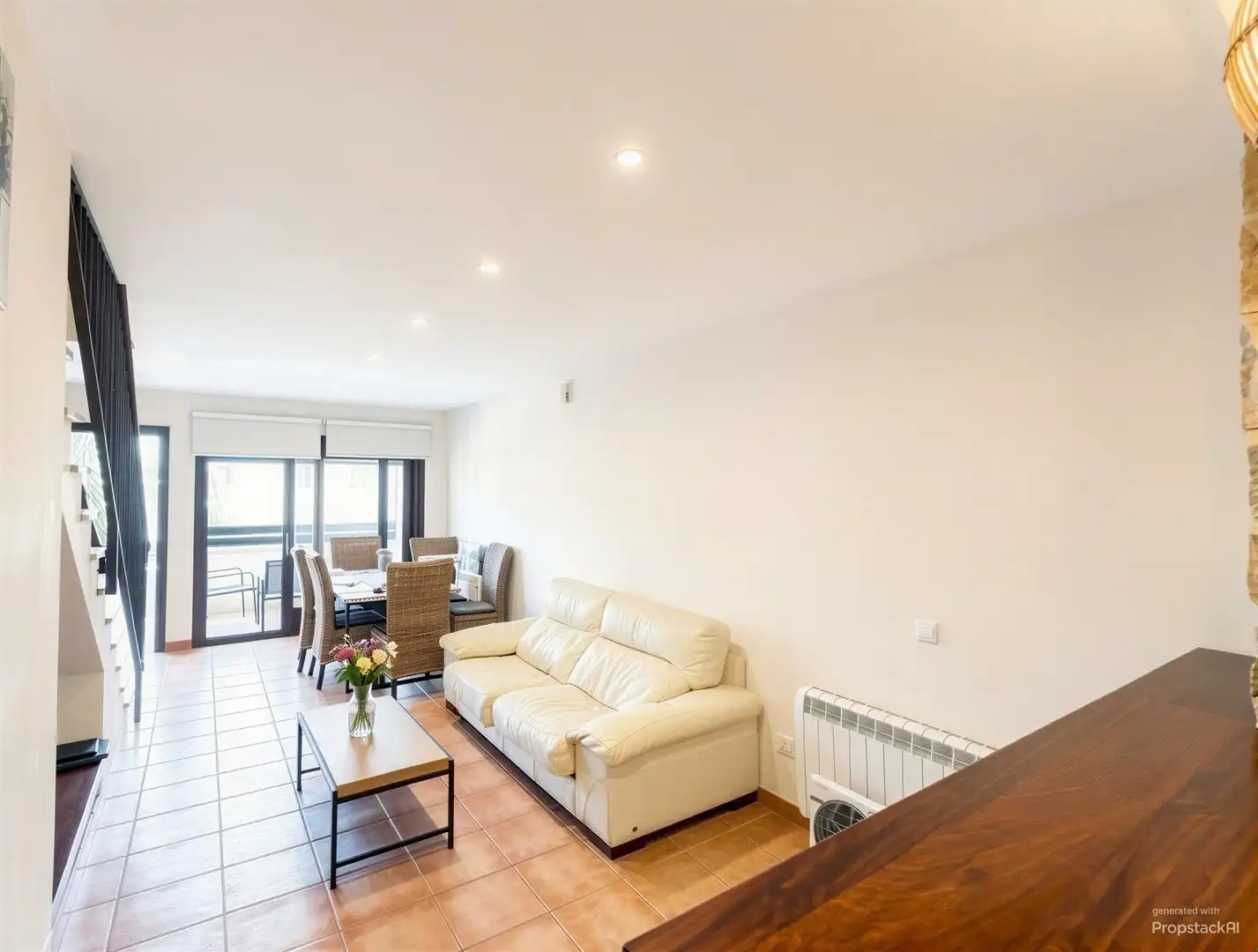 Wohnzimmer von Wohnung zur Miete in Mancor de la Vall mit Klimaanlage, Heizung und Terrasse