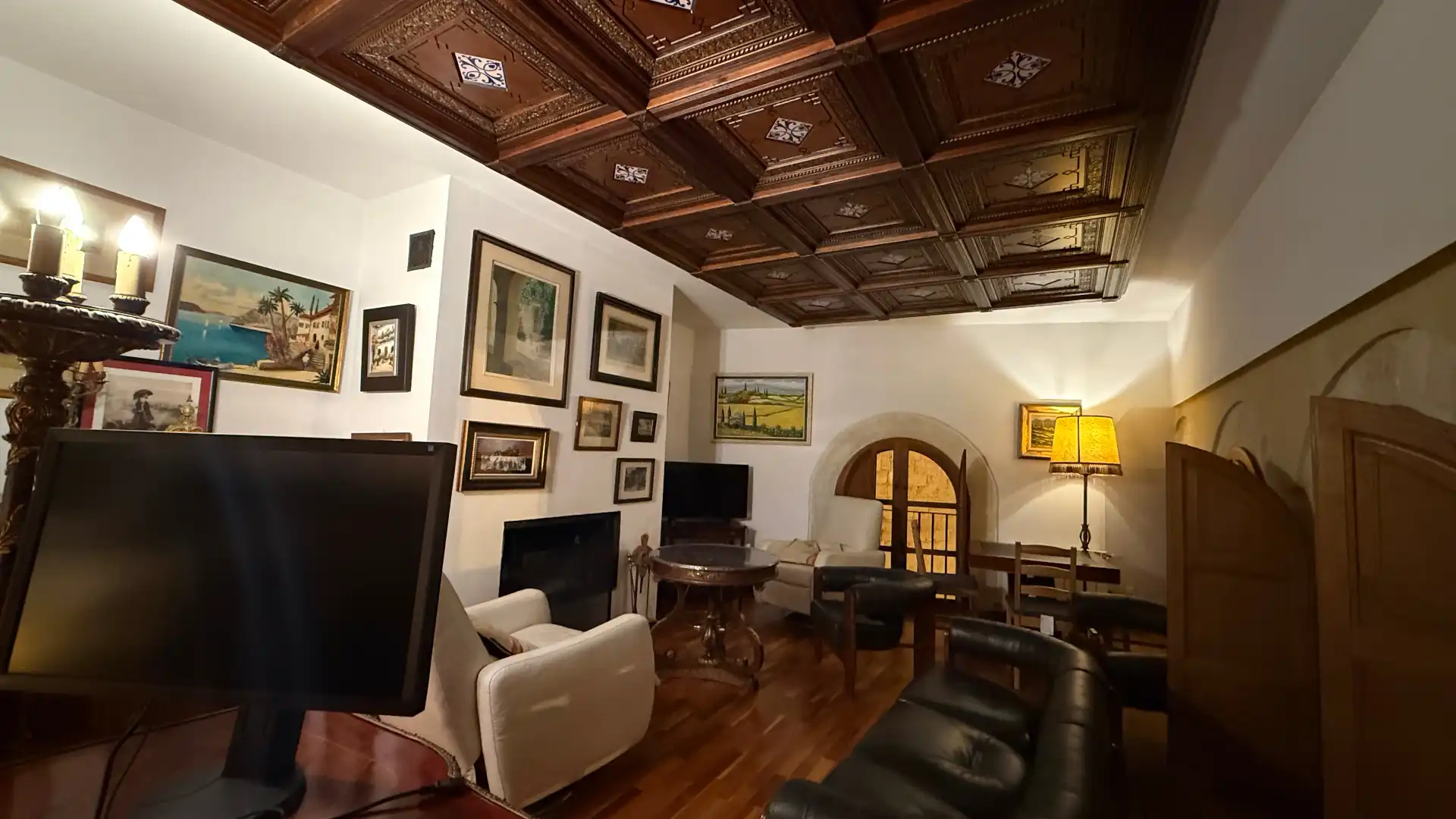 Sala de estar de Piso en venta en Chinchilla de Monte-Aragón con Calefacción, Parquet y Lavadora