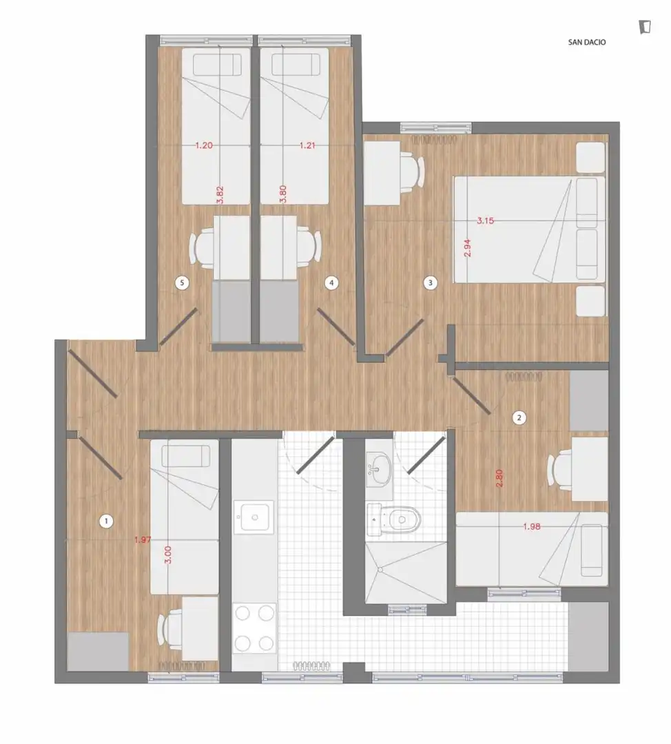 Zimmer in Tres Olivos - Valverde