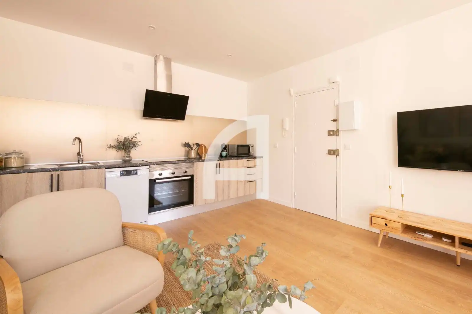 Kitchen of Flat for rent in Barcelona  with Air Conditioner, Heating and Parquet flooring