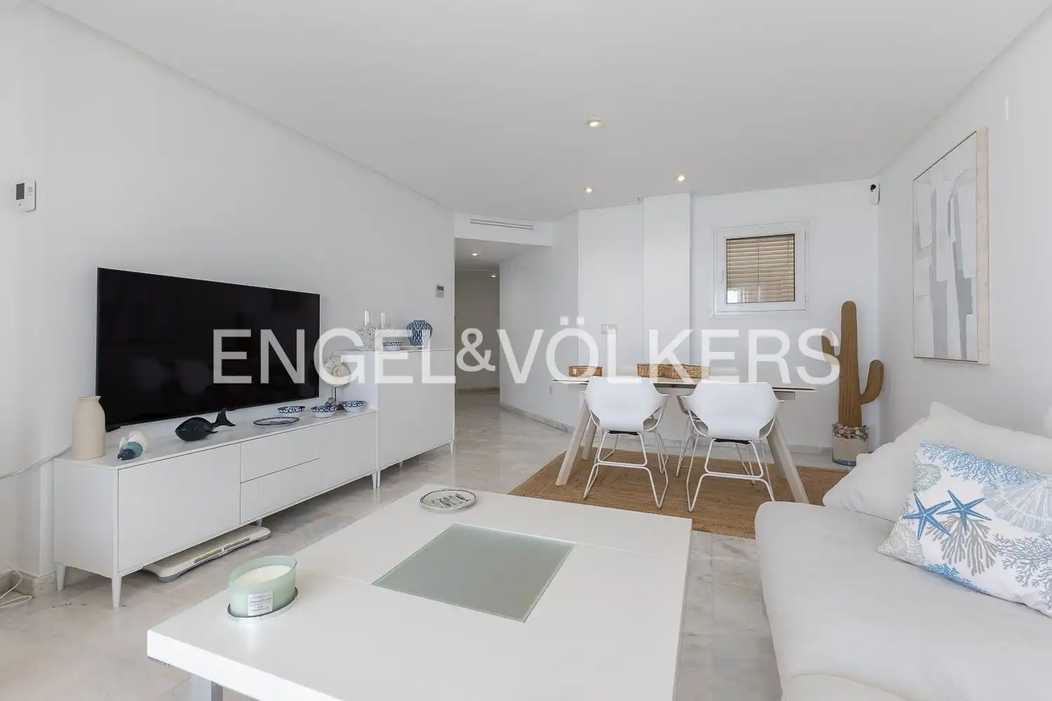 Sala de estar de Piso de alquiler en Altea con Aire acondicionado, Calefacción y Jardín privado