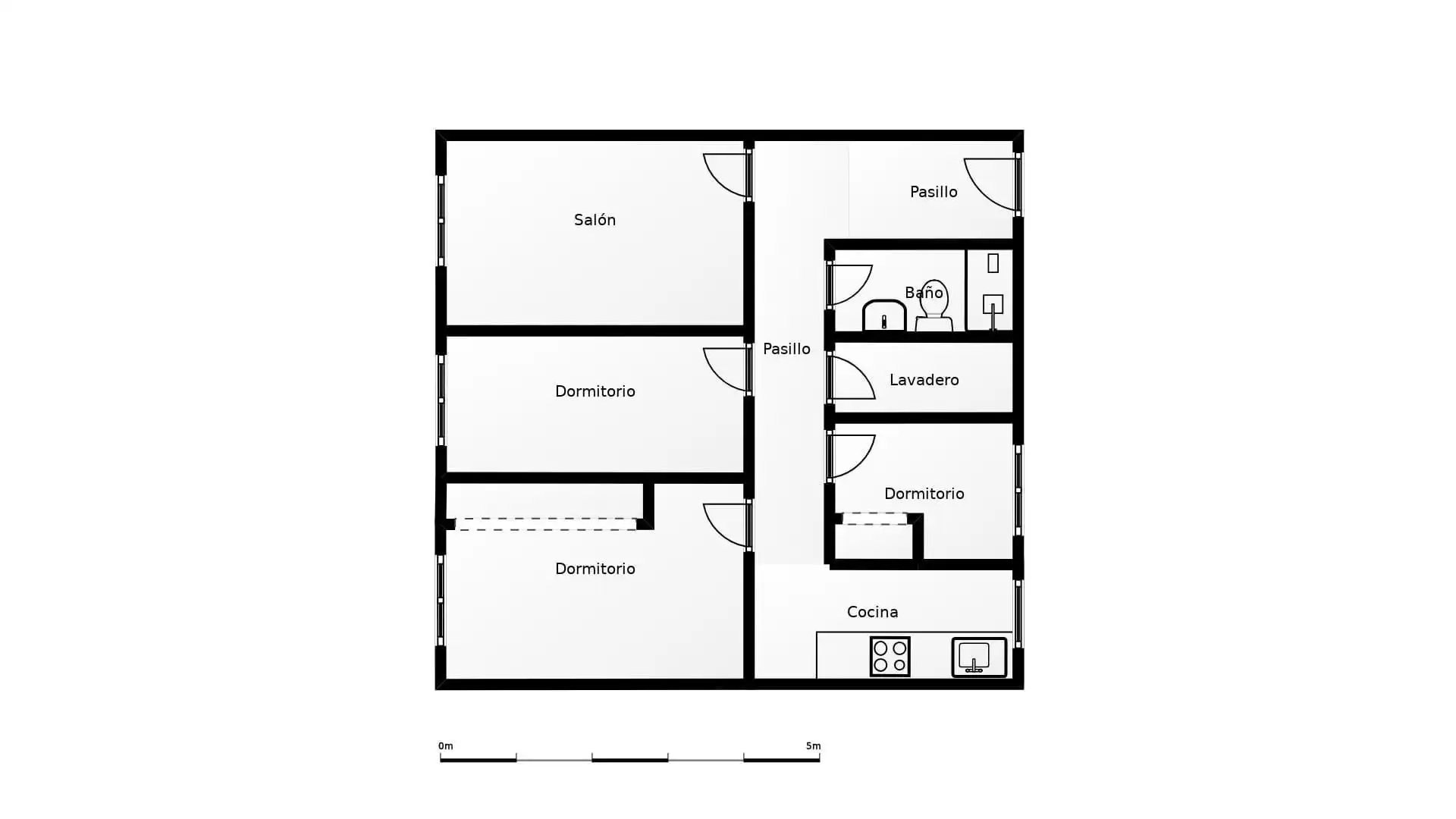 Wohnung zum Verkauf in Barcelona mit Klimaanlage, Heizung und Möbliert