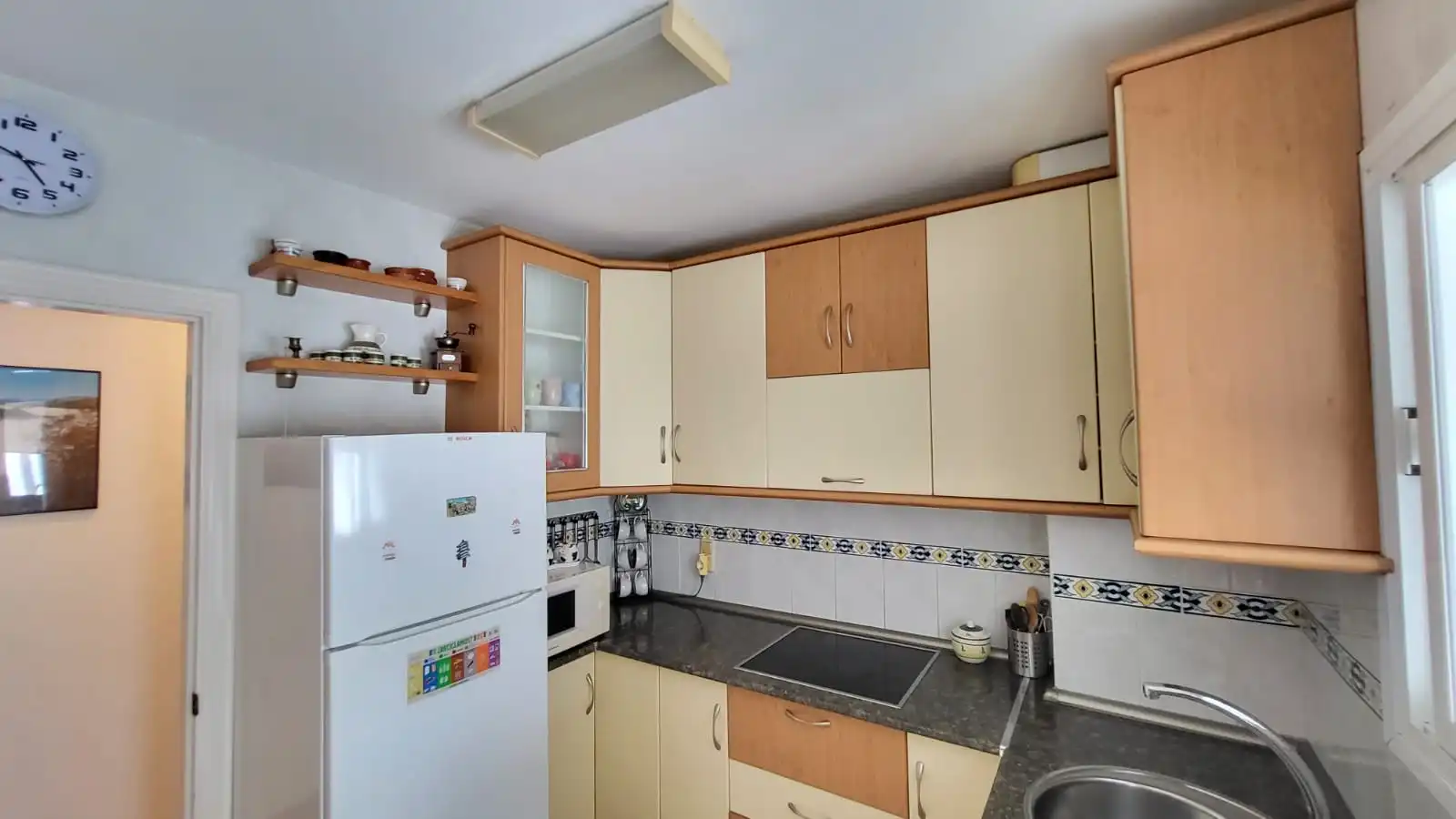 Kitchen of Flat for sale in Rincón de la Victoria  with Terrace, Furnished and Washing machine