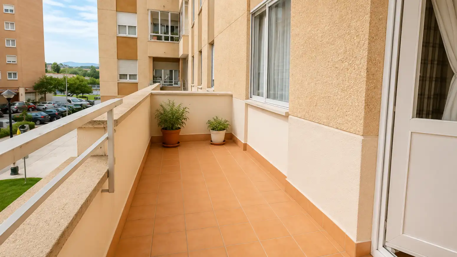 Balcony of Flat for rent in Villava / Atarrabia  with Heating, Parquet flooring and Terrace