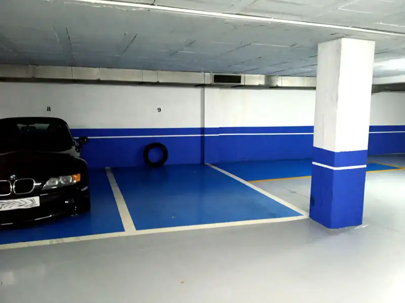 Parking of Flat for rent in Vigo   with Heating, Parquet flooring and Storage room