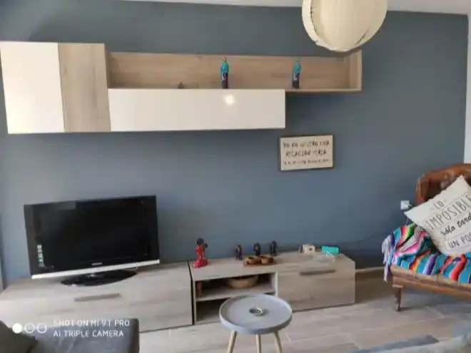 Sala d'estar de Pis per a compartir en Alicante / Alacant amb Aire condicionat, Moblat i Balcó
