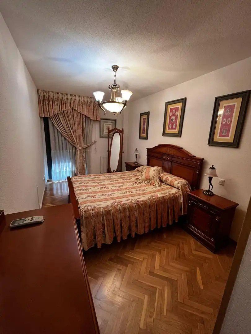 Bedroom of Flat for rent in Móstoles  with Air Conditioner, Heating and Parquet flooring