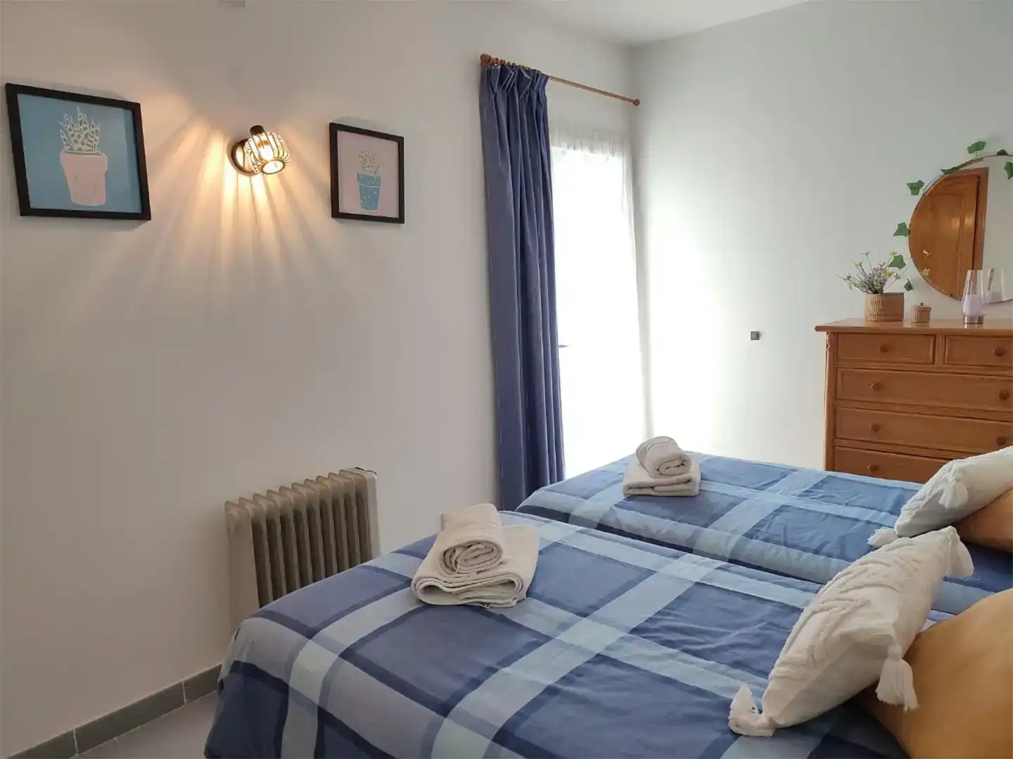 Bedroom of Flat for rent in Pollença  with Air Conditioner, Private garden and Furnished
