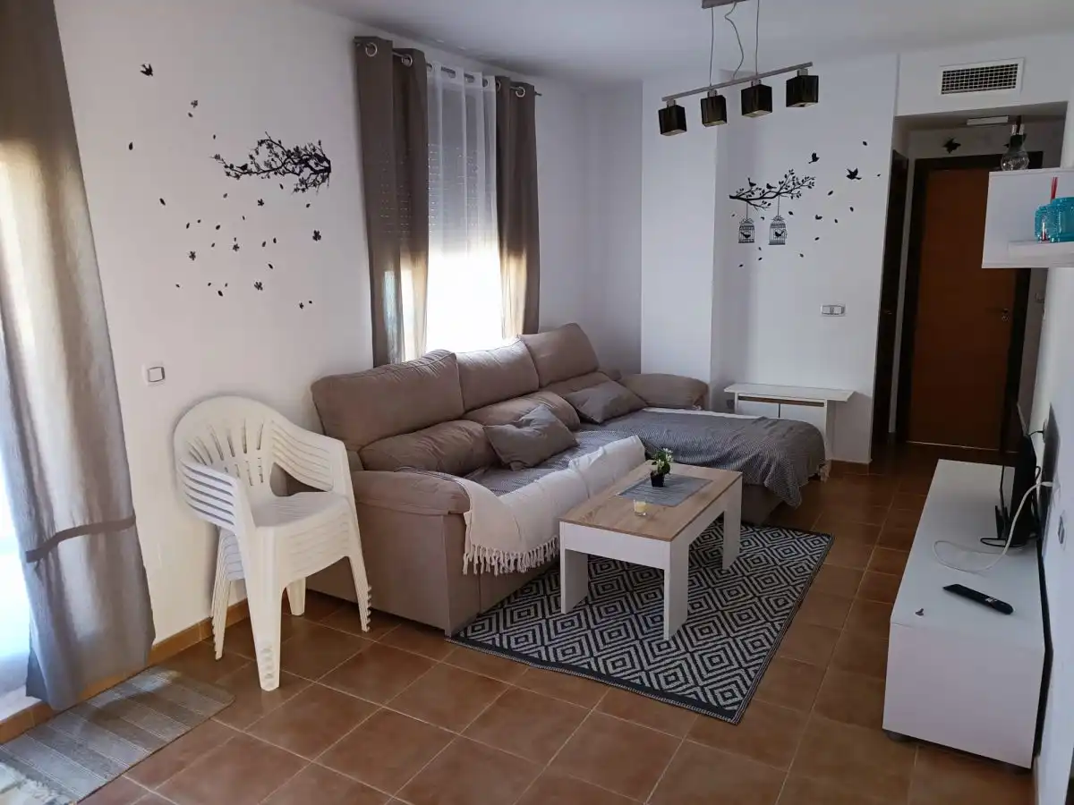 Wohnzimmer von Wohnungen zum Verkauf in Águilas mit Klimaanlage, Terrasse und Möbliert