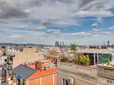 Vista exterior de Pis de lloguer en  Barcelona Capital amb Aire condicionat, Calefacció i Moblat