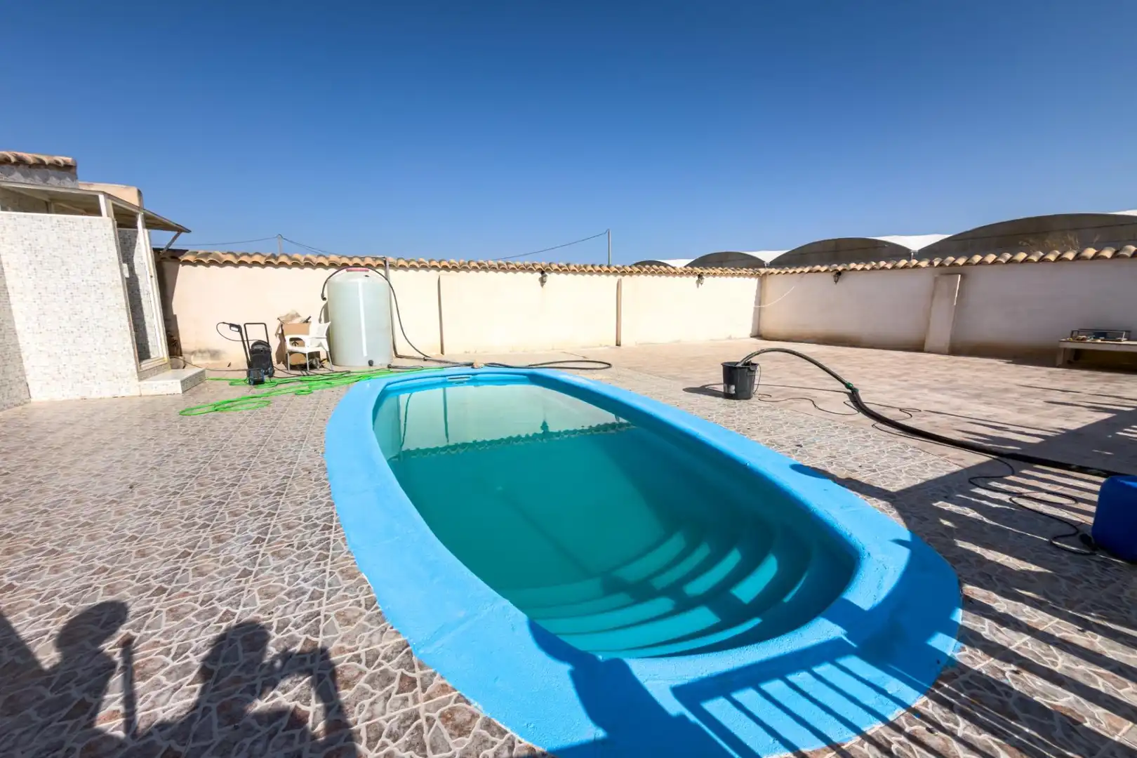 Piscina de Finca rústica en venta en San Javier con Aire acondicionado, Calefacción y Jardín privado
