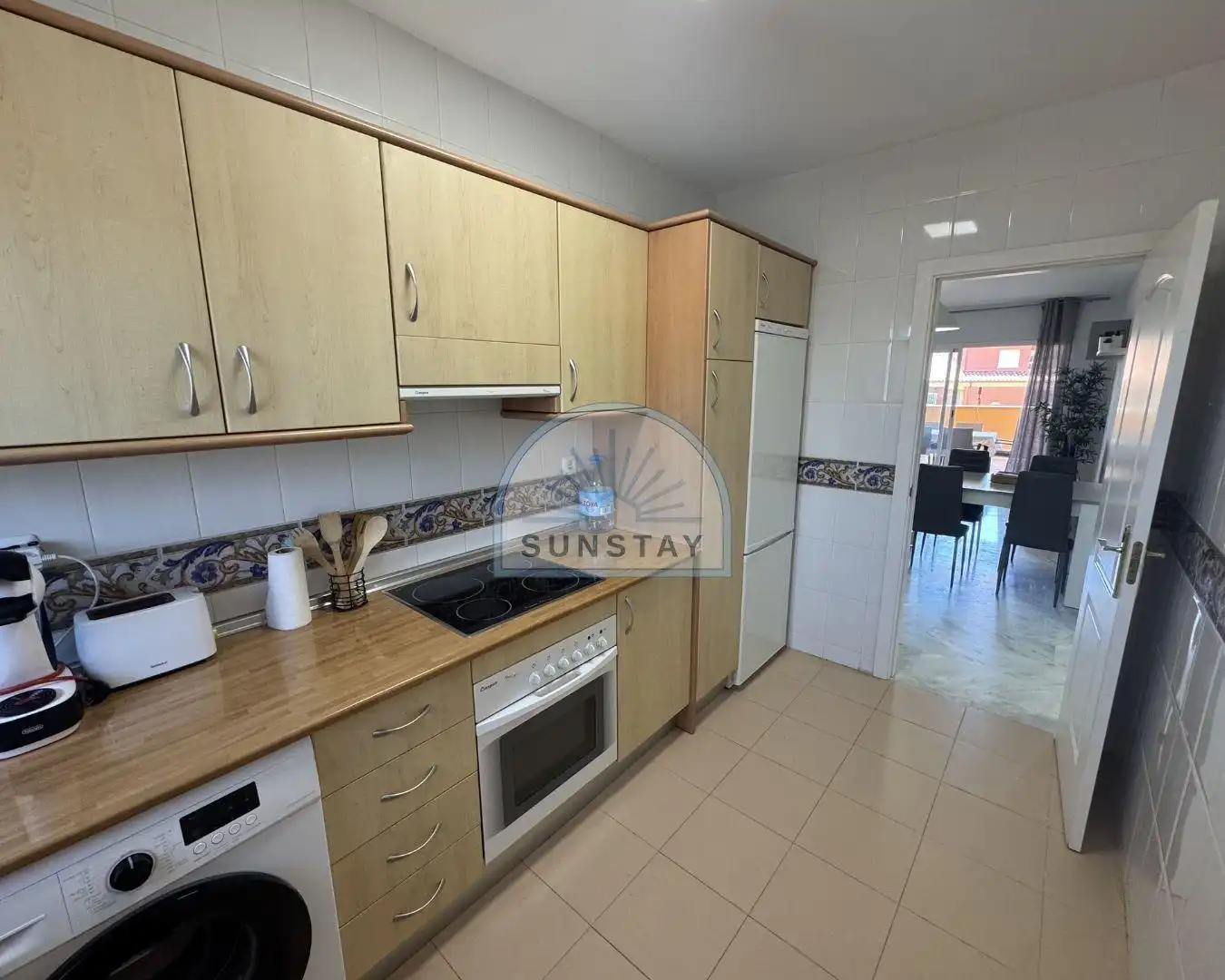 Cuina de Apartament de lloguer en Marbella amb Aire condicionat, Calefacció i Terrassa
