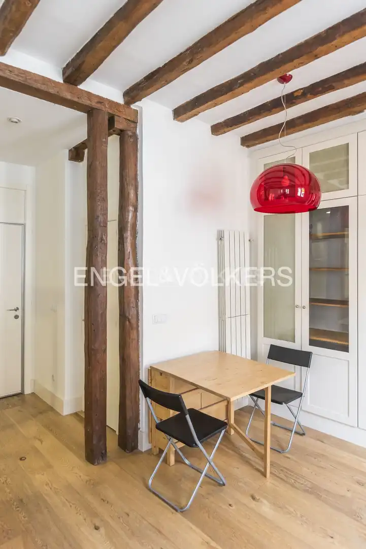 Dining room of Attic for rent in Madrid  with Air Conditioner, Heating and Parquet flooring