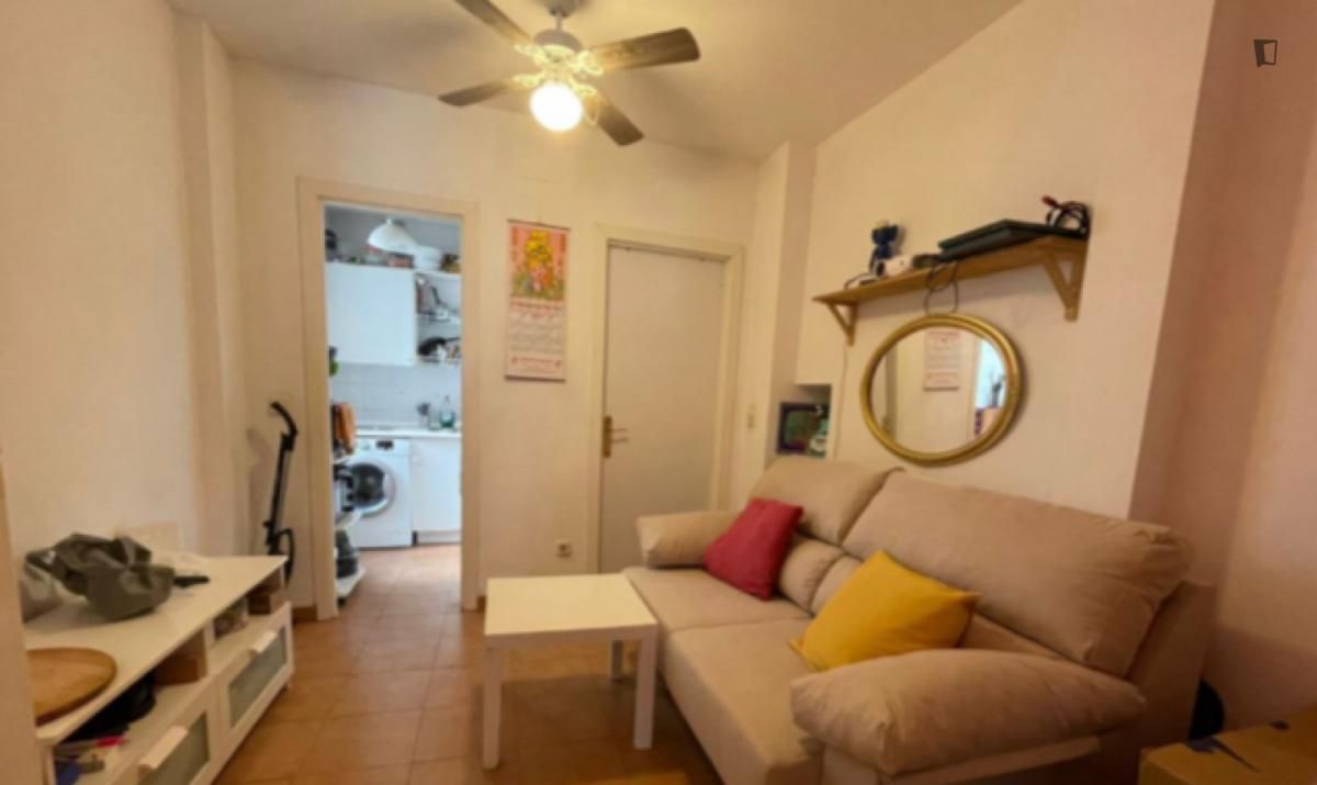 Sala d'estar de Apartament de lloguer en  Madrid Capital amb Moblat, Forn i Rentadora