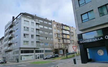 Vista exterior de Garatge en venda en Santiago de Compostela 