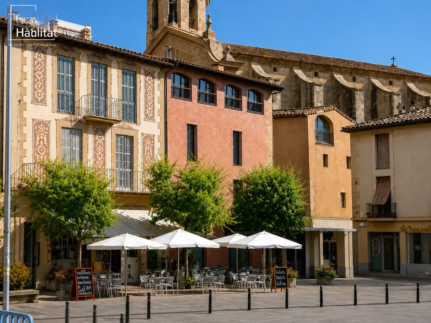 Vista exterior de Pis en venda en Centelles amb Calefacció, Terrassa i Balcó