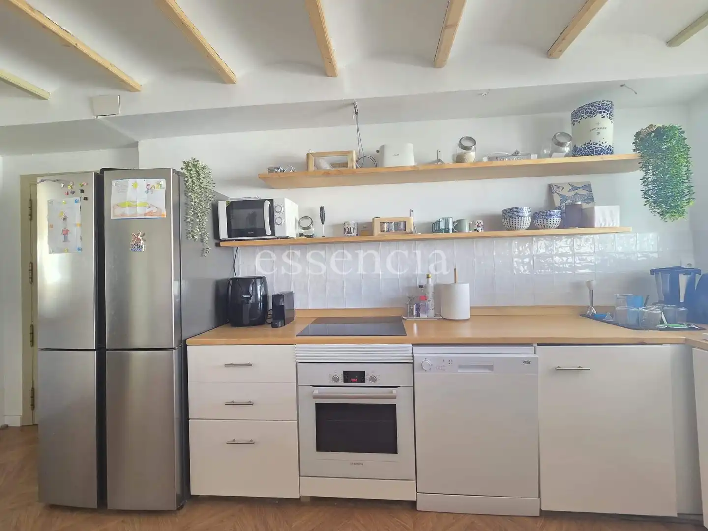 Cuina de Apartament en venda en Gandia amb Jardí privat, Terrassa i Balcó