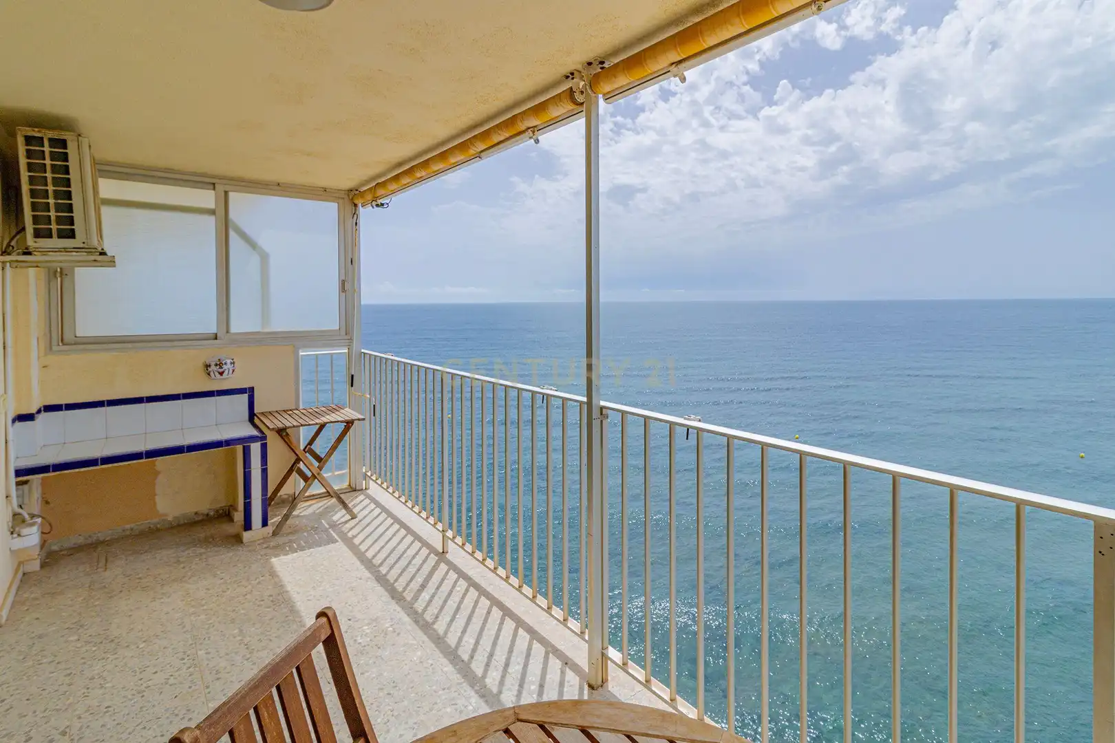 Terrasse von Wohnungen zur Miete in Calpe / Calp mit Klimaanlage, Ofen und Waschmaschine