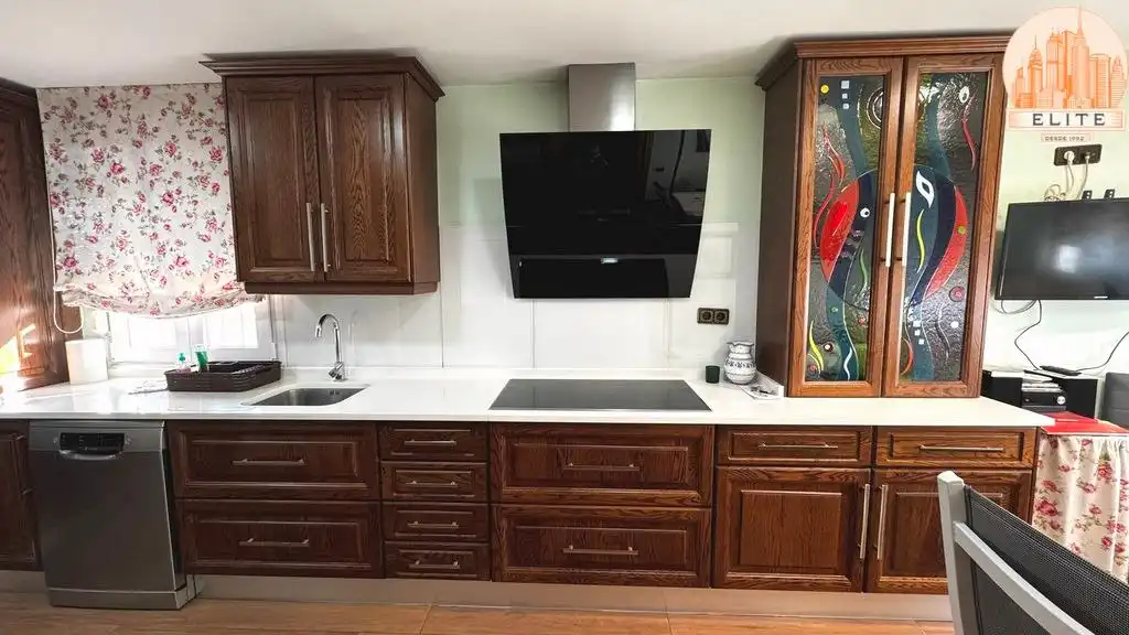 Cocina de Casa adosada en venta en Torrejón de la Calzada con Aire acondicionado, Calefacción y Jardín privado