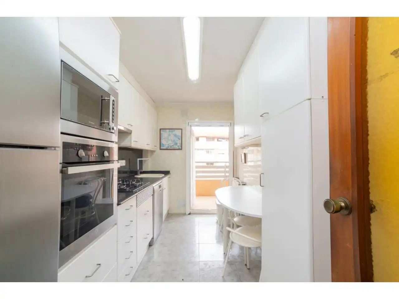 Kitchen of Flat for sale in Valencia  with Air Conditioner, Terrace and Furnished