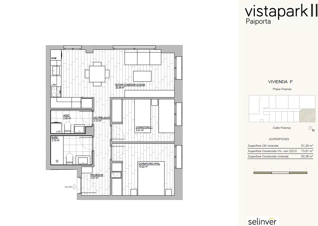 Appartement avec ascenseur à vendre à Polonia 23, imagen 2