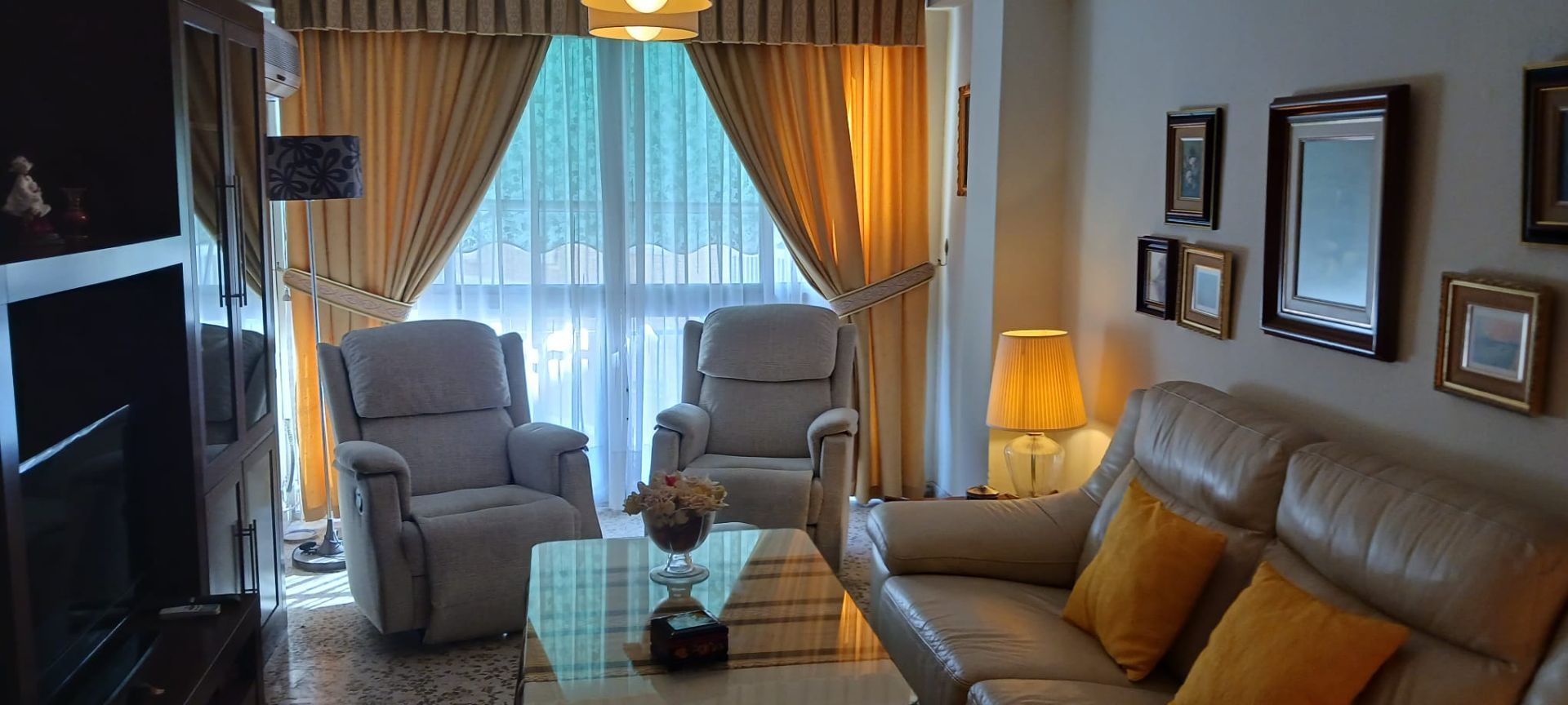 Living room of Flat for sale in Málaga Capital  with Air Conditioner