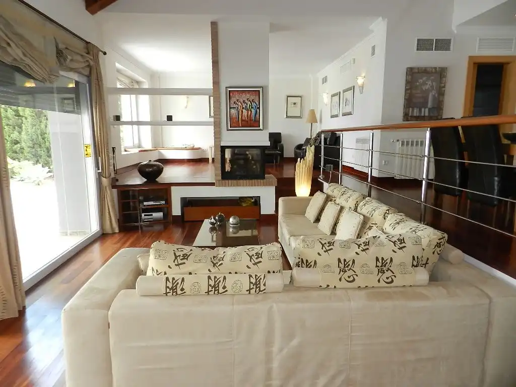 Sala de estar de Casa o chalet en venta en Manilva con Aire acondicionado, Jardín privado y Trastero