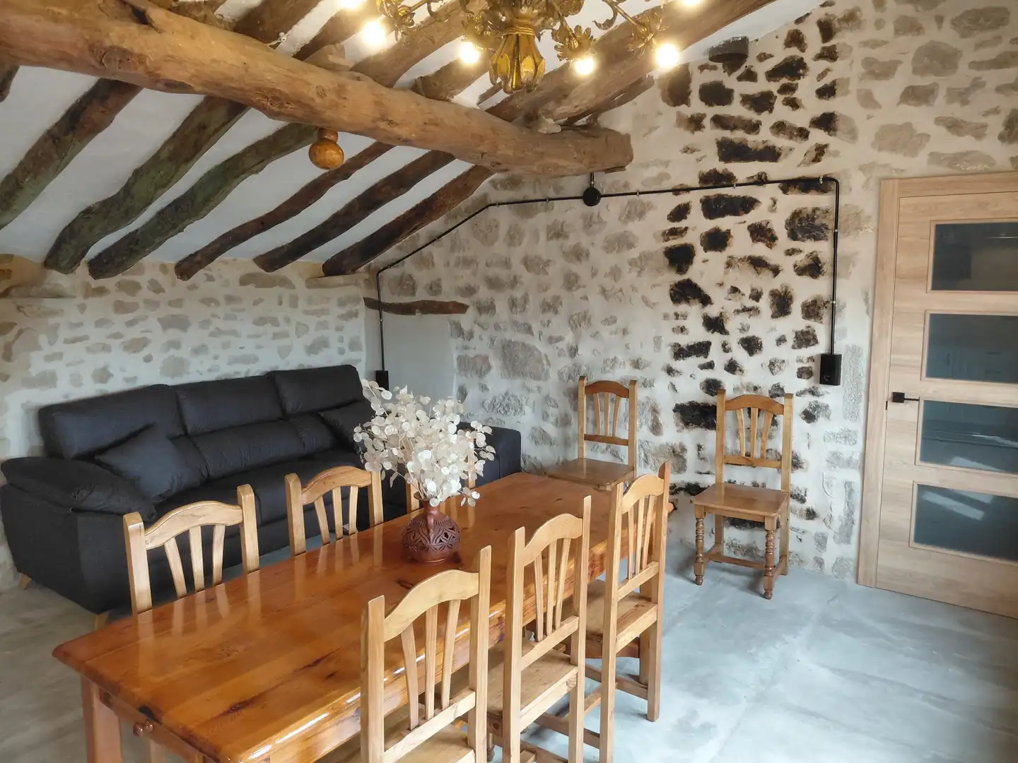 Dining room of Houses for rent in Mazaleón  with Air Conditioner, Heating and Furnished