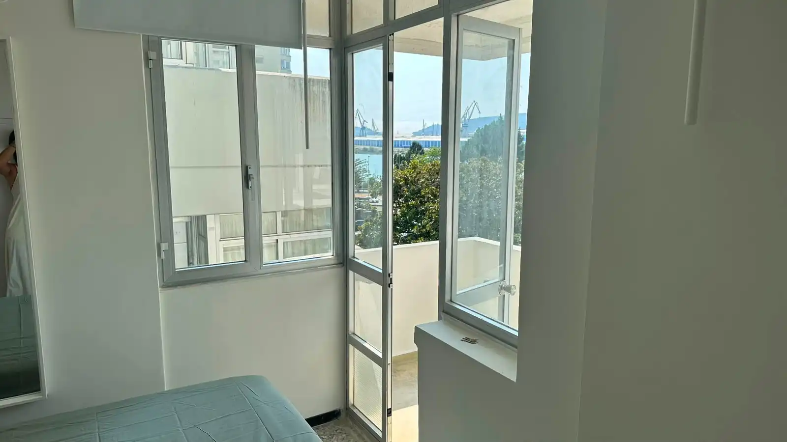 Balcony of Flat for rent in Ferrol  with Furnished, Oven and Washing machine