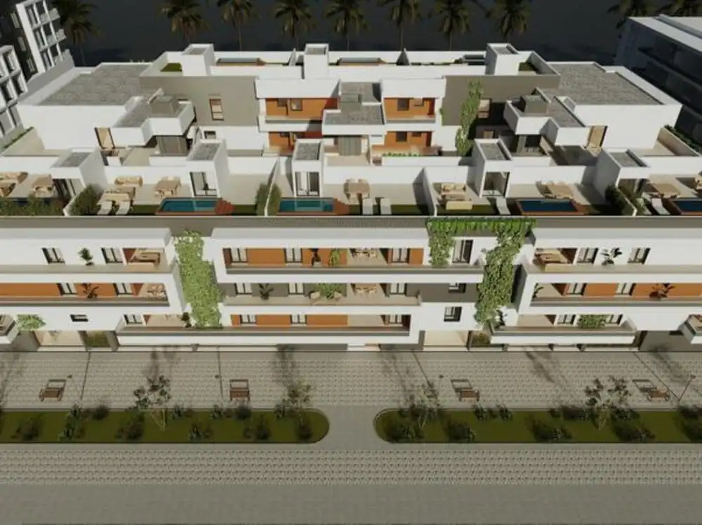 Vista exterior de Apartament en venda en Marbella amb Aire condicionat, Terrassa i Piscina