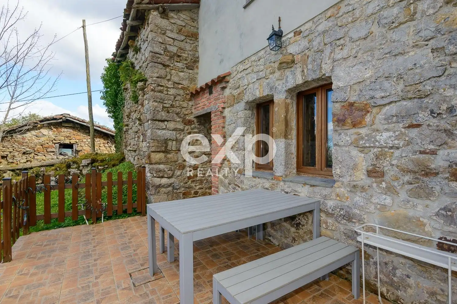 Terraza de Finca rústica en venta en Riosa con Calefacción, Jardín privado y Parquet