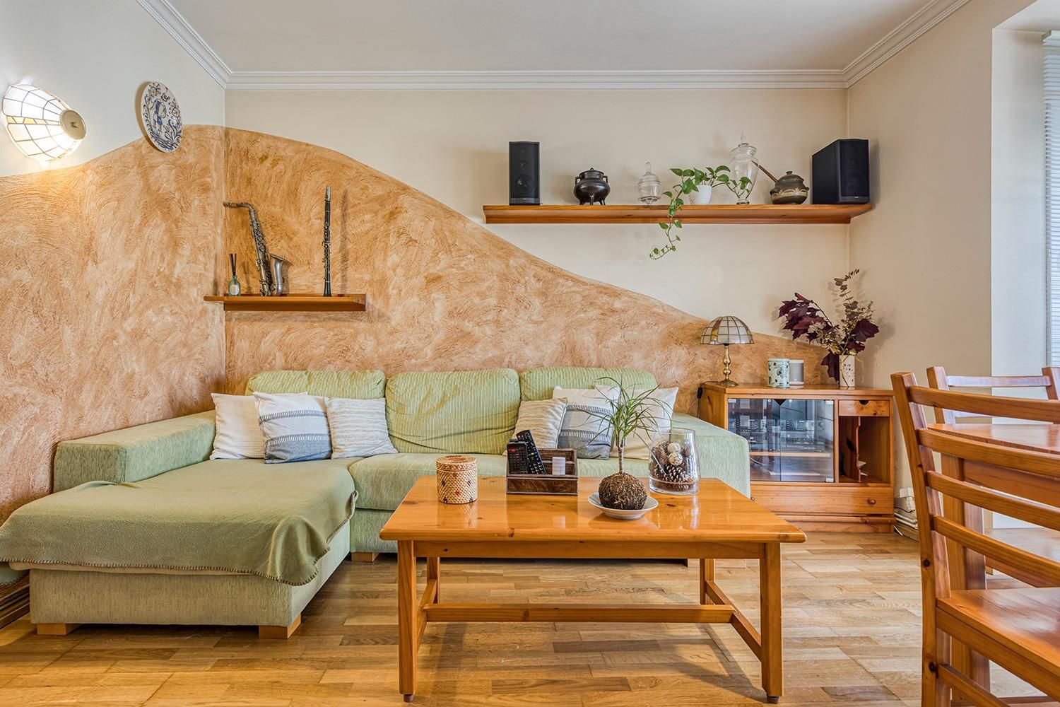 Sala d'estar de Pis en venda en Capellades amb Parquet i Moblat