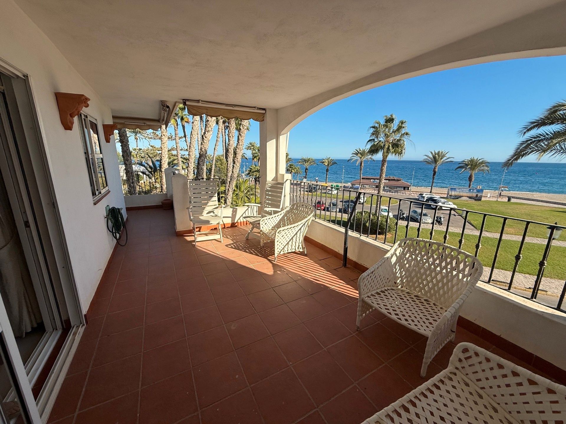Terrace of Flat for sale in Roquetas de Mar  with Air Conditioner and Furnished