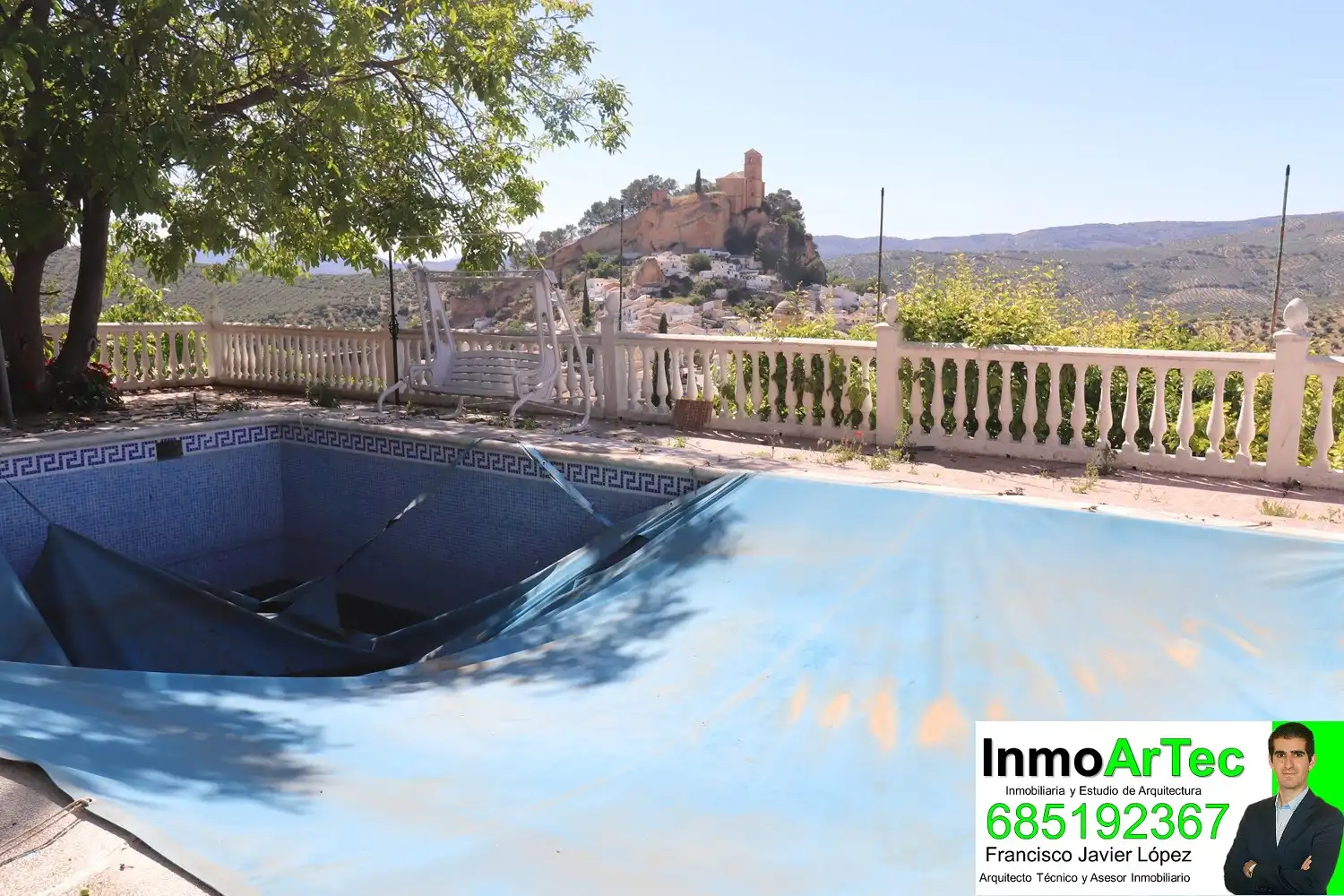 Piscina de Casa o chalet en venta en Montefrío con Jardín privado, Terraza y Piscina