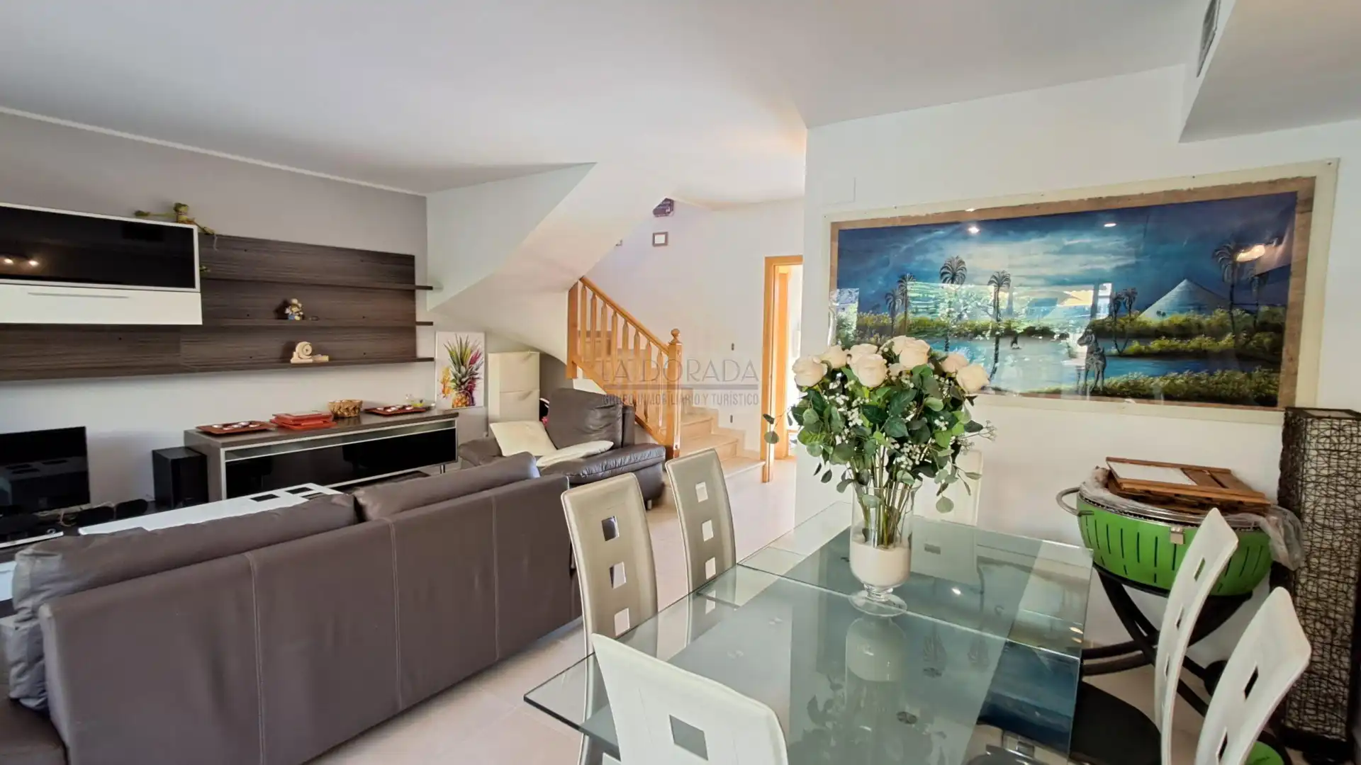 Living room of Detached homes for sale in Mont-roig del Camp  with Air Conditioner, Furnished and Balcony
