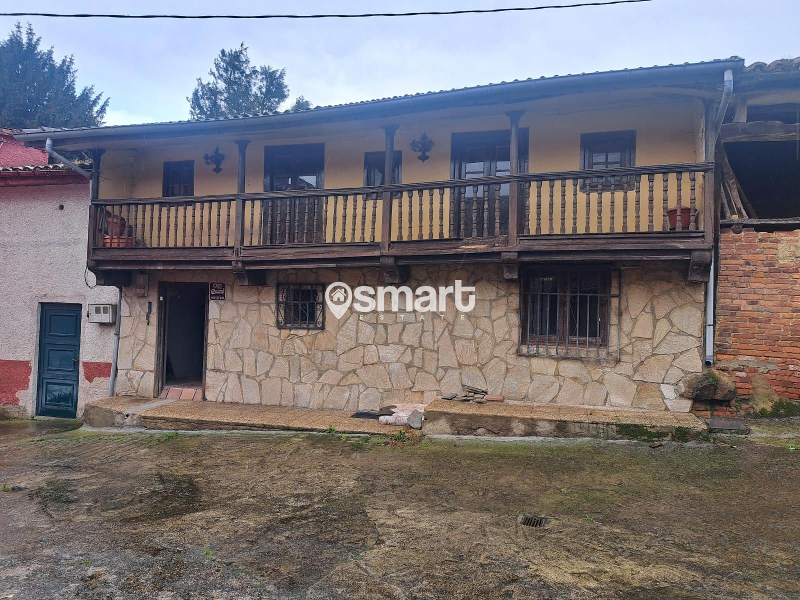 Exterior view of Single-family semi-detached for sale in Mieres (Asturias)  with Terrace