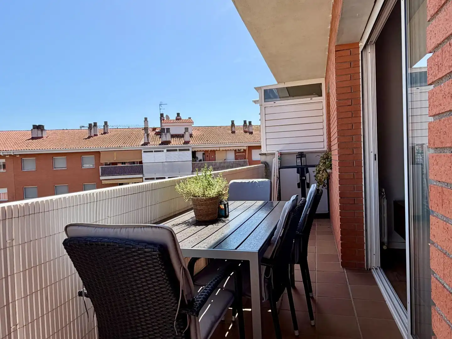 Terrace of Flat for sale in Canovelles  with Heating, Balcony and Community pool