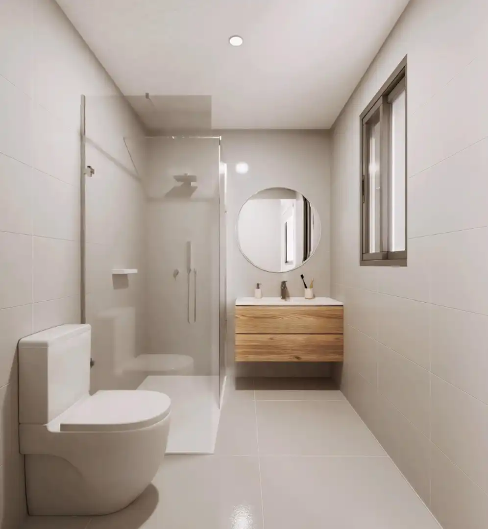 Badezimmer von Wohnung zum Verkauf in Santa Perpètua de Mogoda mit Terrasse