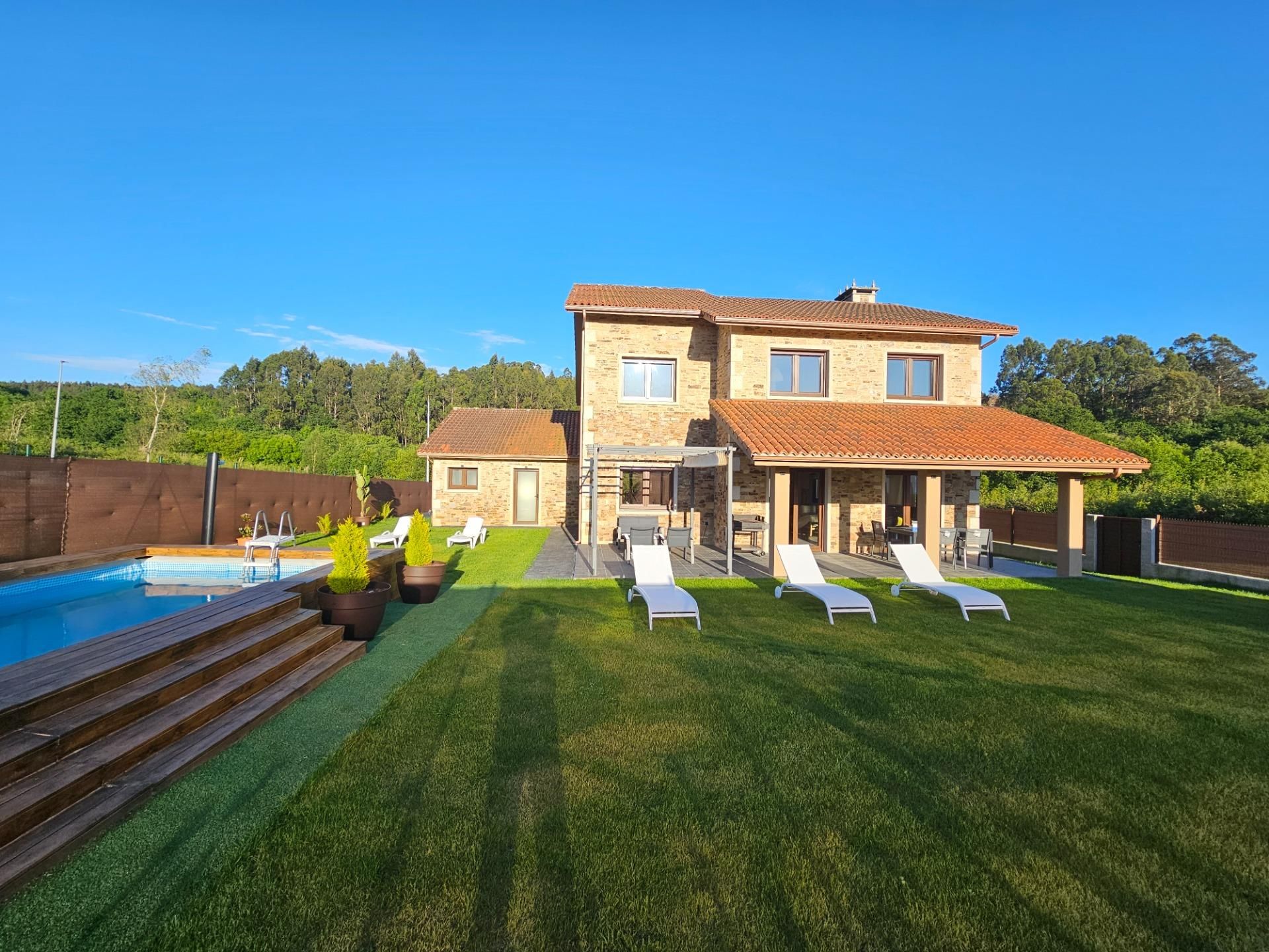 Garden of House or chalet for sale in Miño  with Heating, Private garden and Terrace